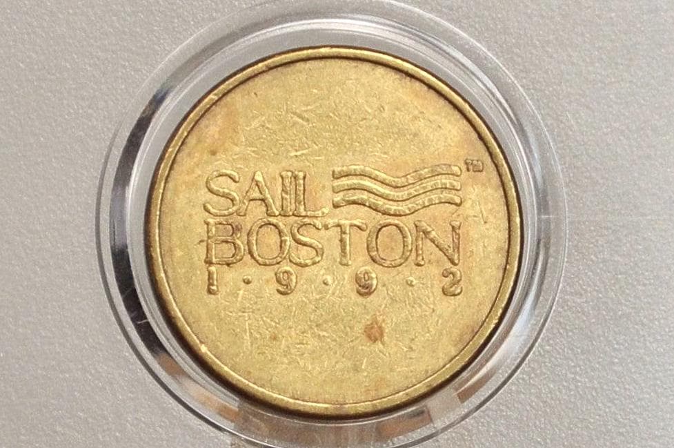 Sail Boston 1992 Massachusetts Bay Transportation Authority - Boston, Massachusetts Transit Token