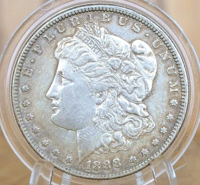 1888-S Morgan Silver Dollar - AU Grade / Condition - 1888 S Morgan Dollar - 1888S Silver Dollar - "S" Mint Mark - San Francisco Mint