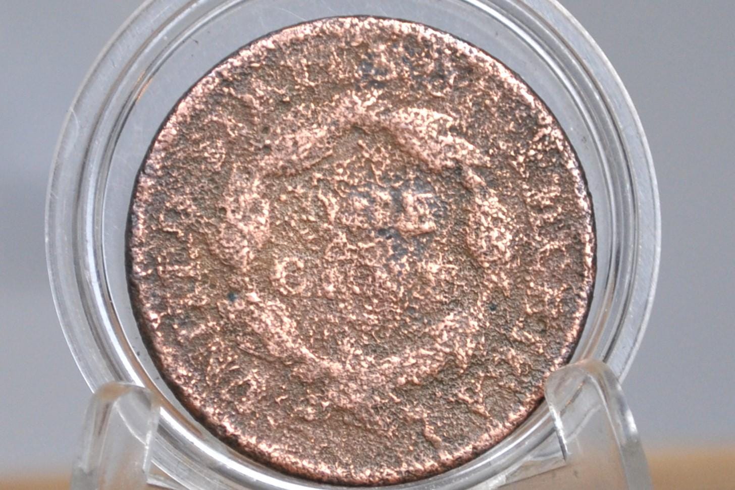 1817 Large Cent 13 Stars - Good, Damaged - US Large Cent - 1817 Coronet Liberty Head Large Cent - Thirteen Stars - 1817 Matron Cent