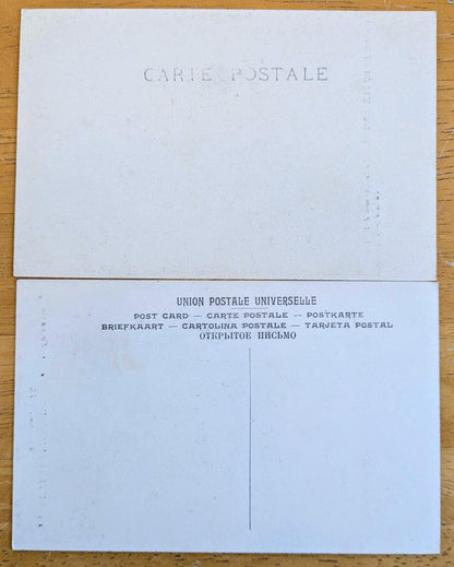 Lot of 2 1910s Luxembourg Museum Artwork Black and White Postcards - Virgin Mary Paintings - Vintage Musee du Luxembourg Lithograph Postcard