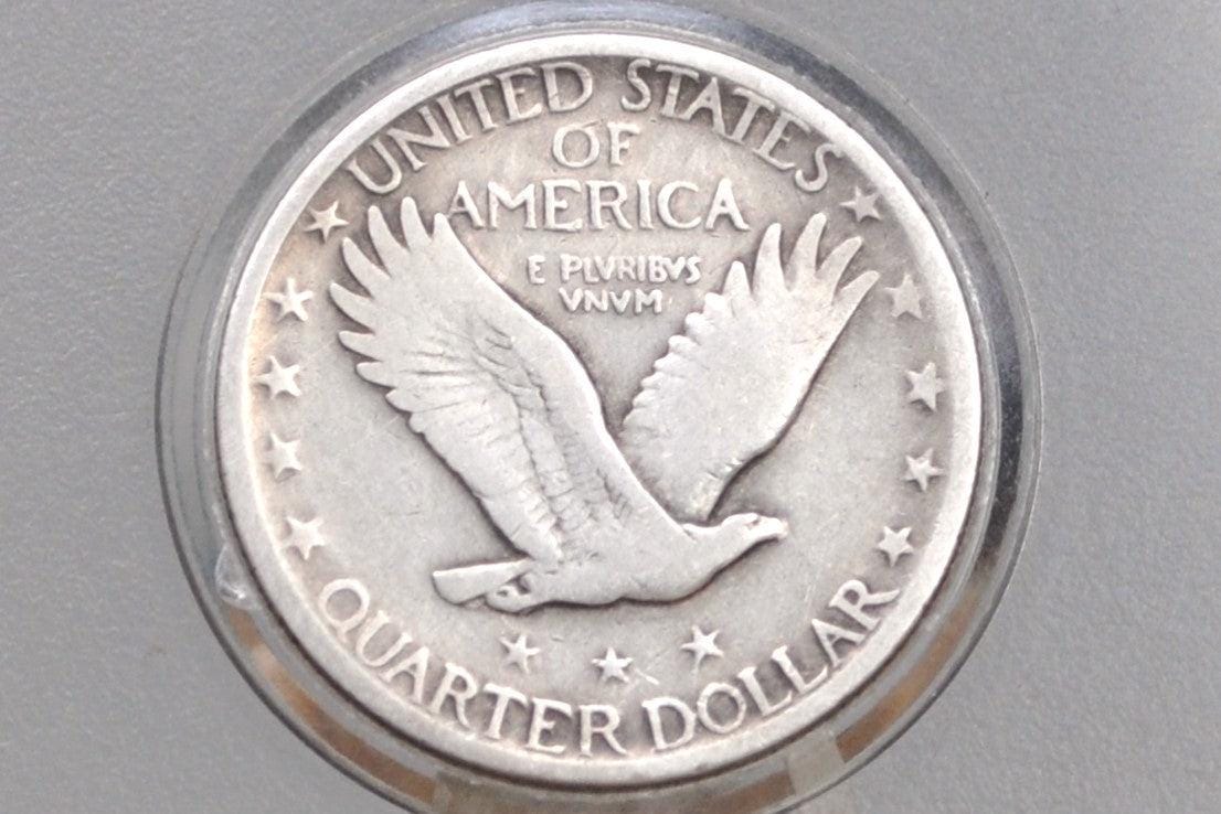 1917 Standing Liberty Quarter Type 2 - VG (Very Good) Details - Affordable Coin - 1917 Standing Liberty Quarter Type II