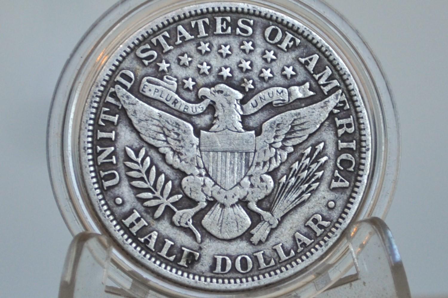 1912 Barber Silver Half Dollar - Choose by Grade / Condition - Philadelphia Mint - 1912 Half Dollar 1912 Barber 50 Cent Coin 1912 US