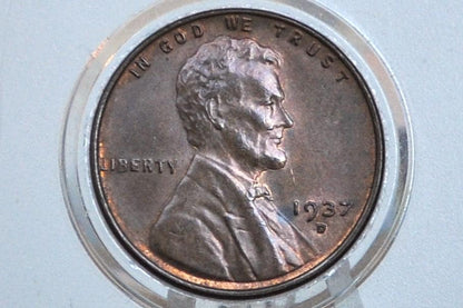 1937 P,D,S Wheat Pennies - Choose By Mint & Grade - 1937 P Wheat Ear Cent 1937D Wheat Back Cent 1937 S