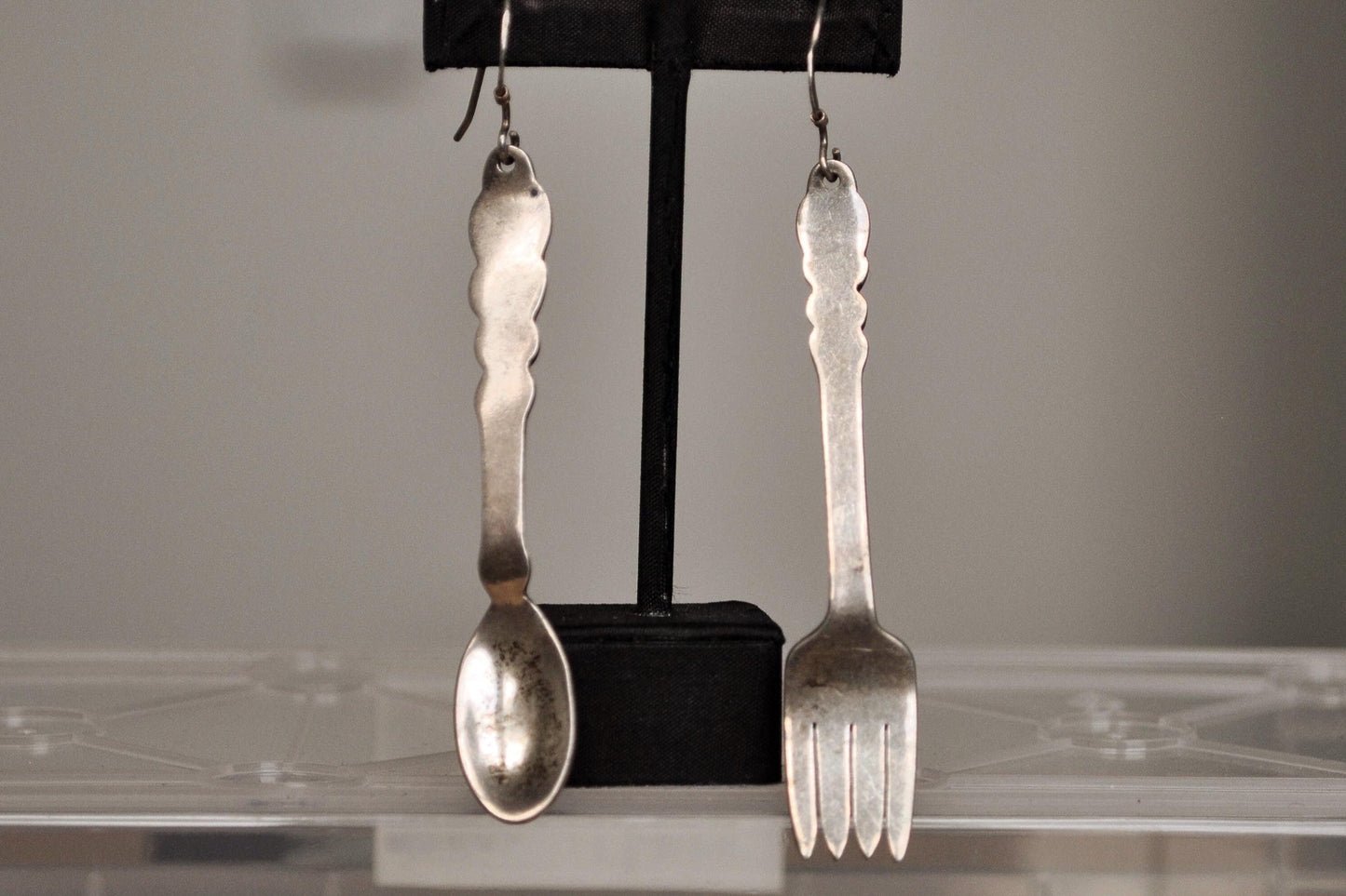 Amazing Silverware Earrings - Stamped and Tested Sterling Silver - Mexican Jewelry - Fork and Spoon