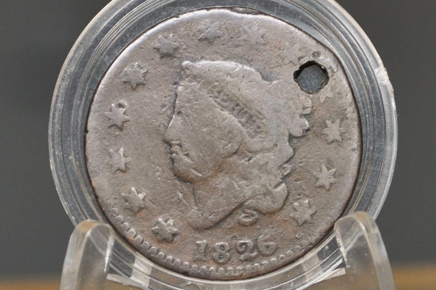 1826 Matron Head Large Cent - Choose by Coin - Low Mintage Date - 1826 Coronet Liberty Head Cent - 1826 Penny