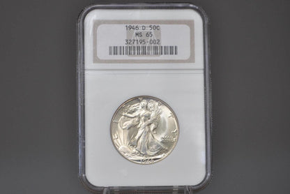 1946-D Walking Liberty Silver Half Dollar - Choose By Grade - Denver Mint - Wwii Era Coin - 1946D / 1946 D Wlh