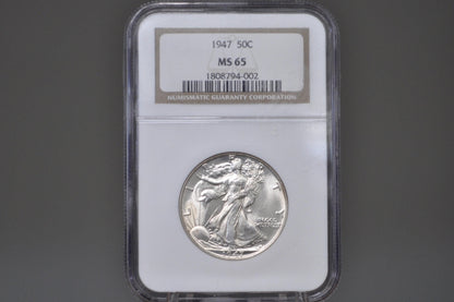 1947 Walking Liberty Silver Half Dollar - Choose by Grade / Condition - Philadelphia Mint - WLH 1947 P Silver / 1947P Liberty Walking Half