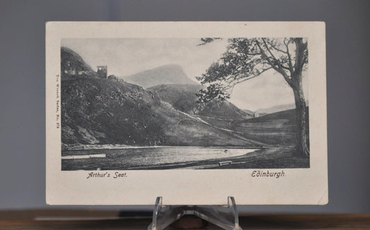 1910 Arthur&#39;s Seat Postcard, Edinburgh Scotland - The Wrench Series No 278 - Antique Scottish Postcard