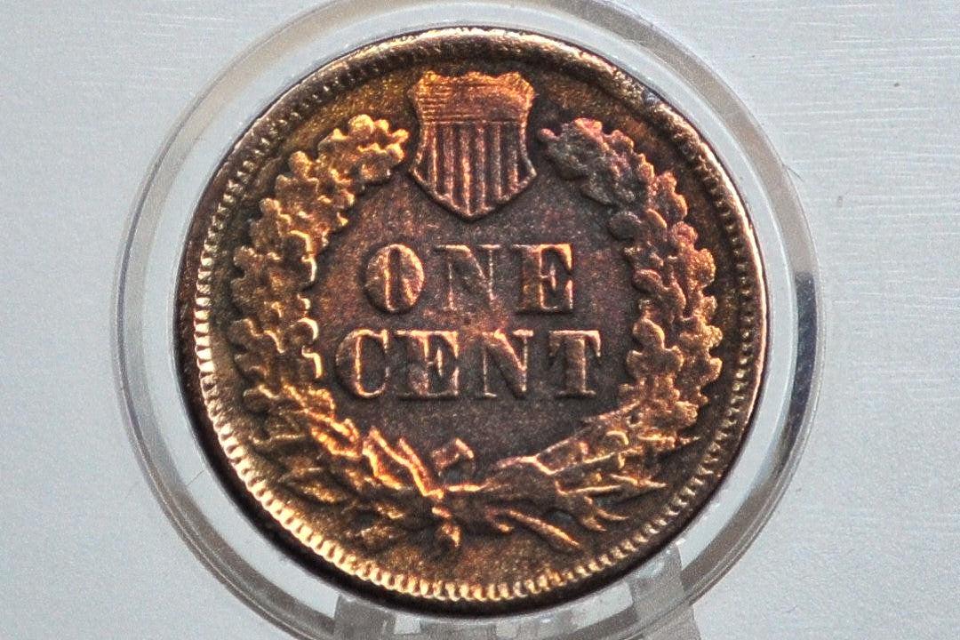 1877 Indian Head Penny - VG Details, Cleaned - The Key Date - 1877 US 1 Cent 1877