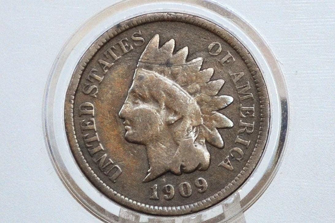 1909-S Indian Head Penny - Very Rare, Key Date - Vg - 1909 S Us One Penny - 1909 S Mint Indian Head Cent 1909 S Mark