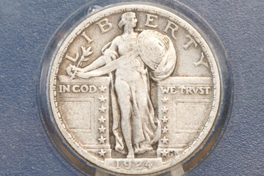 1924 Standing Liberty Quarter - Choose by Grade / Condition - 1924 P Standing Liberty Silver Quarter - Rarer Date Standing Liberty