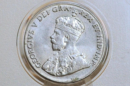 1928 Canada 5 Cent Coin - Uncirculated MS63 Condition, Great Luster - Canadian Coins - 1920s Coins -