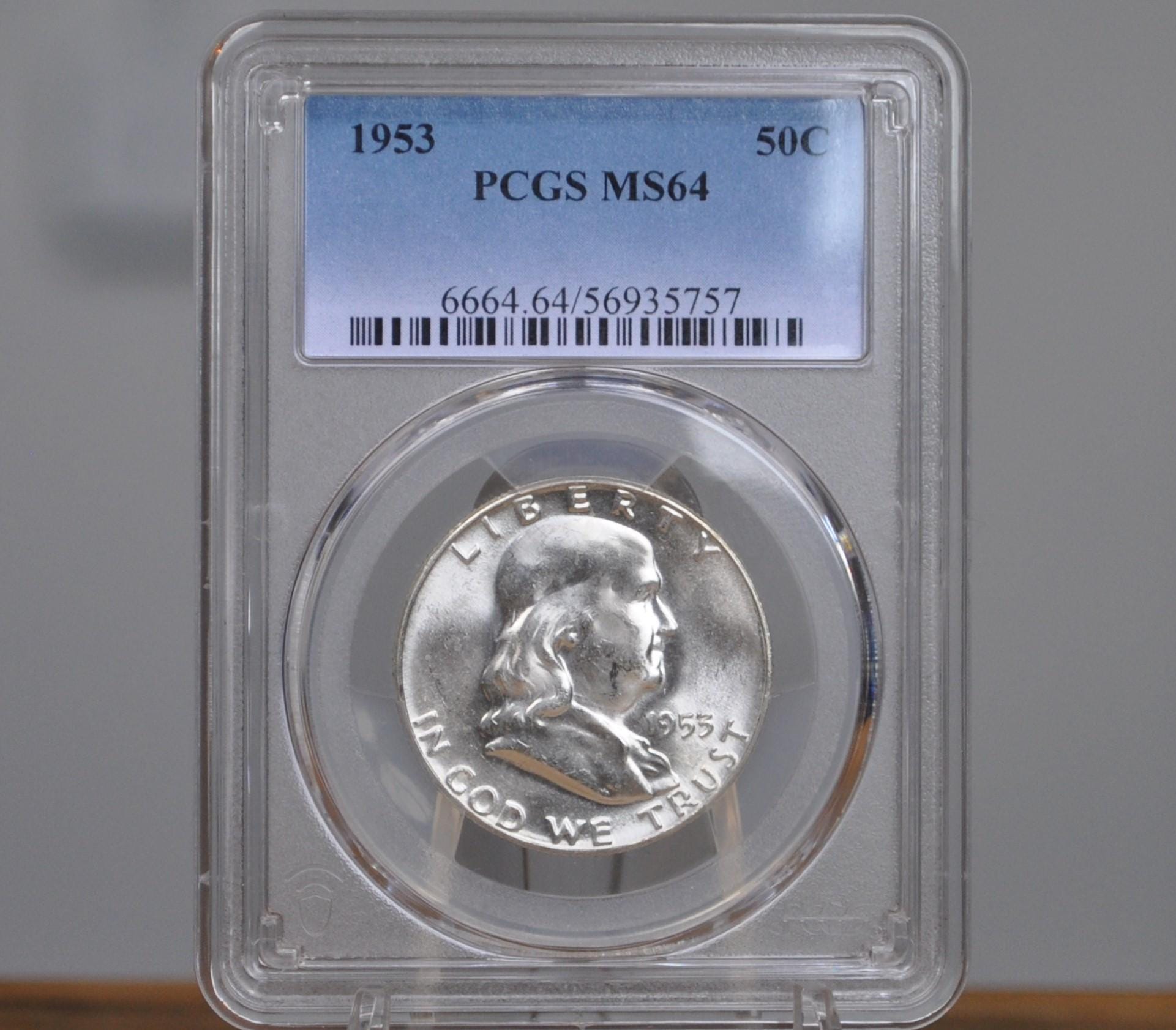 1953 Franklin Half Dollars, P,D,S - Choose by Grade & Mint! - 1953 Silver Half Dollar 1953S Franklin Half Dollar 1953 D