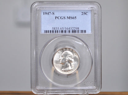 1947 P,D,S Washington Silver Quarters - Choose by Grade & Mint - 1947P Silver Quarter 1947D US Quarter 1947 S Quarter 1947S