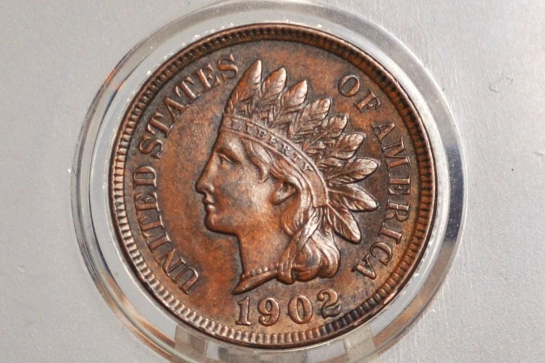 1902 Indian Head Penny - Choose by Grade / Condition - Great Detail - 1902 Indian Head Cent - Cent 1902 Penny
