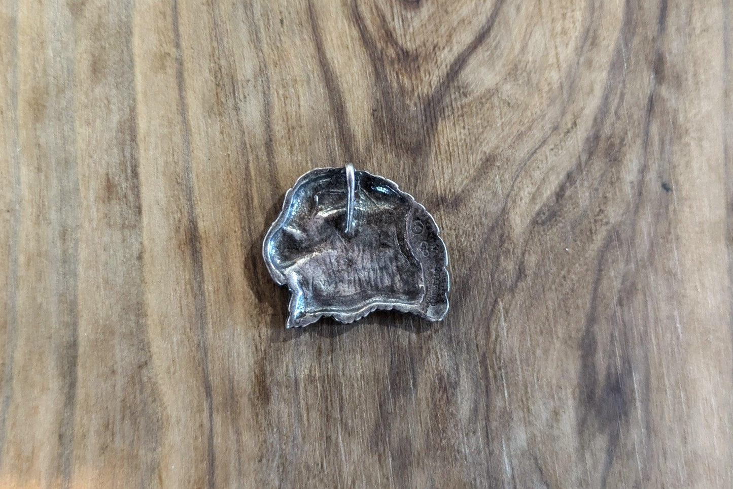 Native Silver Eagle Head Pendant - Stamped and Tested Sterling Silver - Patriotic/Brave Jewelry