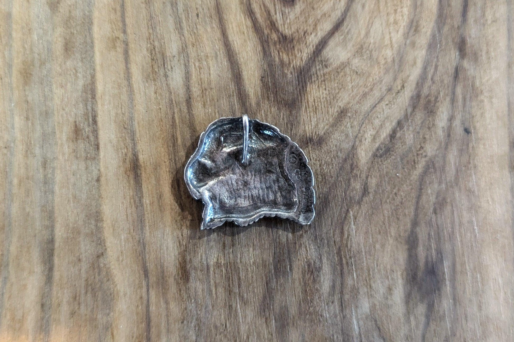 Native Silver Eagle Head Pendant - Stamped and Tested Sterling Silver - Patriotic/Brave Jewelry