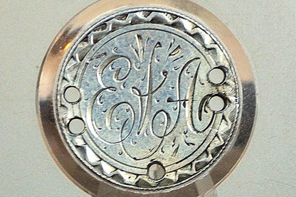 Genuine Antique Love Token, E & A - Made From An 1880'S Silver Dime - Beautiful Scroll Work, 1800S Silver Love Token, "E And A" Love Token