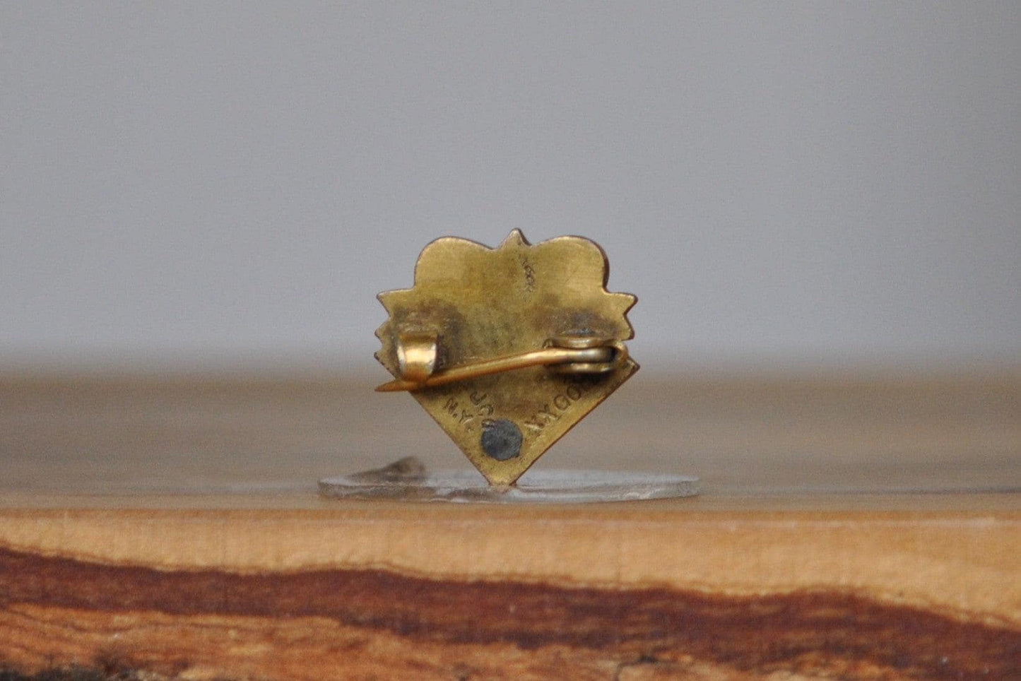 Gold Filled Masonic Gold Badge New York Pin - Stamped and Tested Gold Filled - Freemason Jewelry