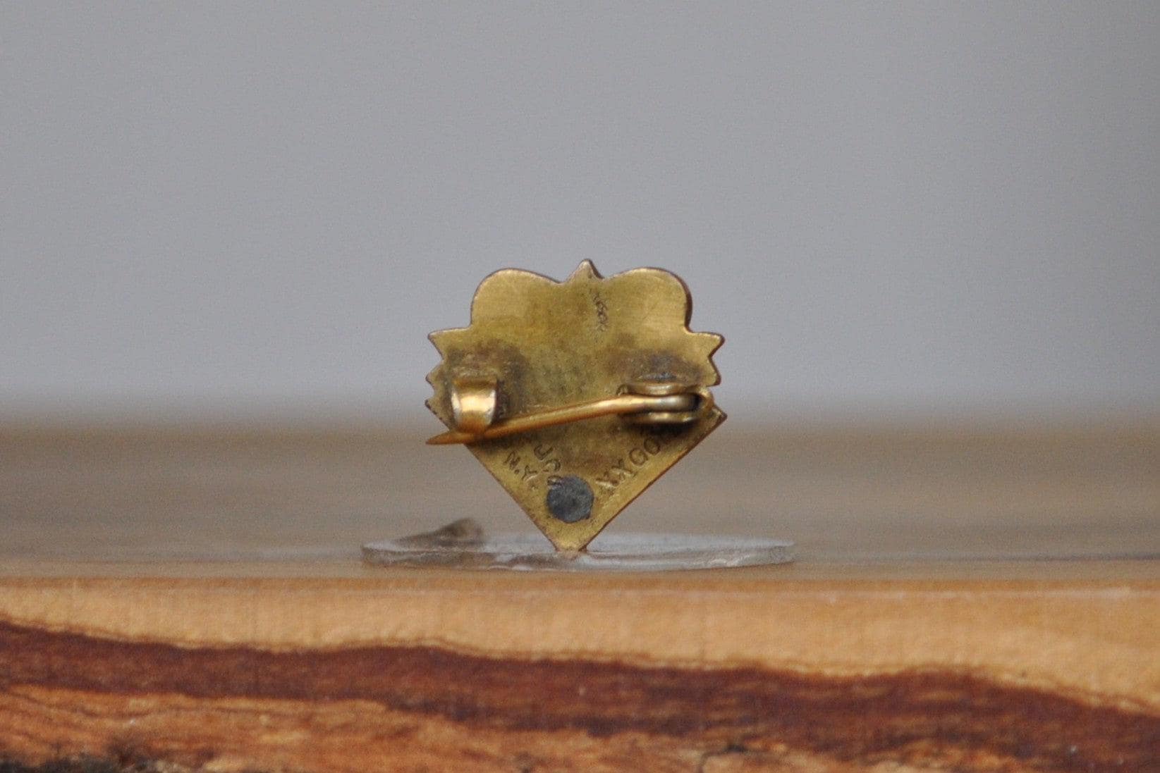 Gold Filled Masonic Gold Badge New York Pin - Stamped and Tested Gold Filled - Freemason Jewelry