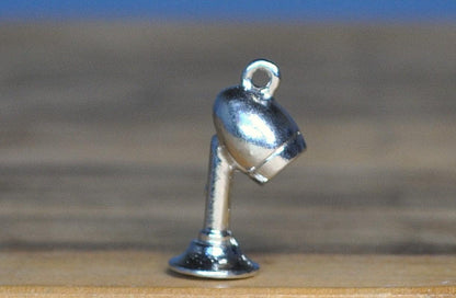 Sterling Silver Salon Hair Dryer Bracelet Charm - Antique Salon Hair Dryer Pendant