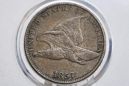 1857 Flying Eagle Penny - Choose by Grade / Condition - Great Date - Rare Penny Type - Two years of production - 1857 Cent - 1857 Penny