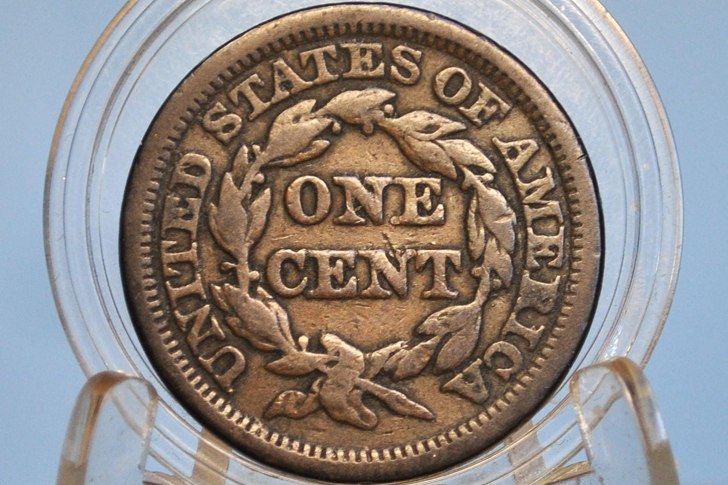 1846 Large Cent Tall Date Variety - 1846 Coronet Cent - 1846 Tall Date US Large Cent - Braided Hair 1839 to 1857