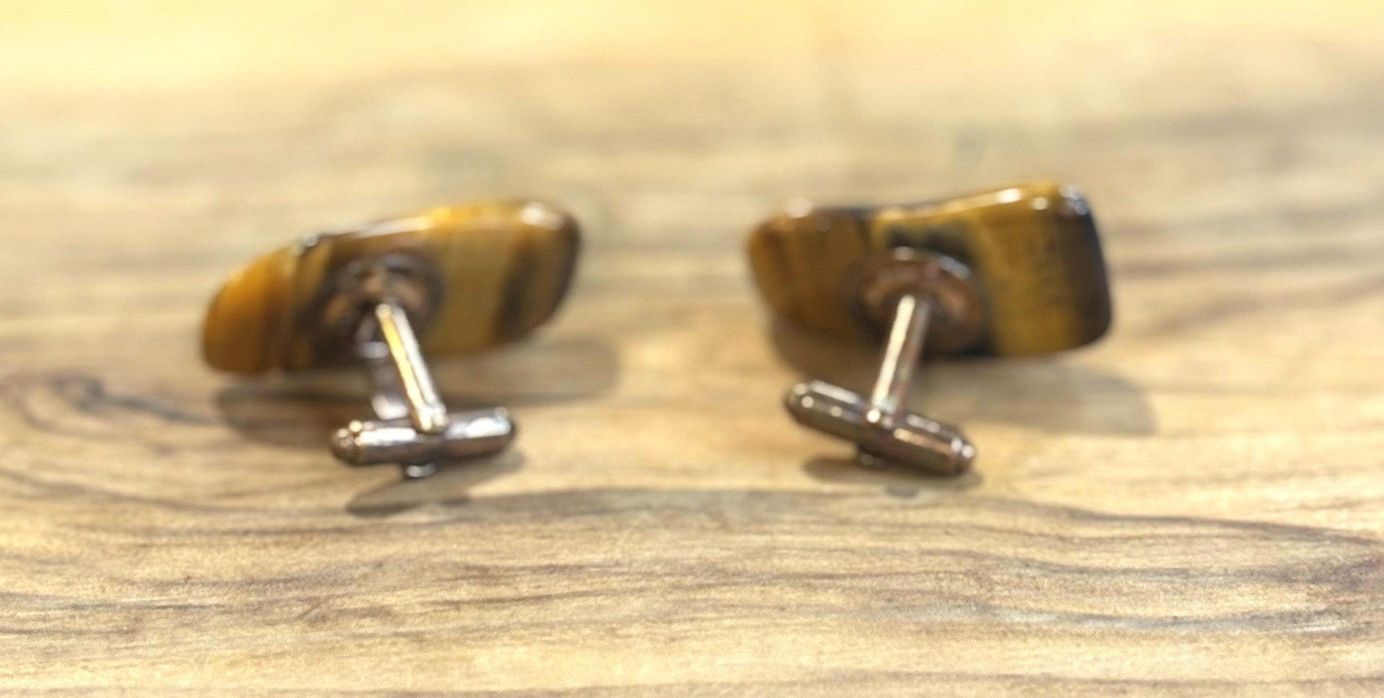 Antique Tiger Eye 5 Piece Menswear, Set Cufflinks, Tie Clip and Tie Tacks - Men&#39;s five Piece Suit Accessories Tigers Eye Statement Pieces