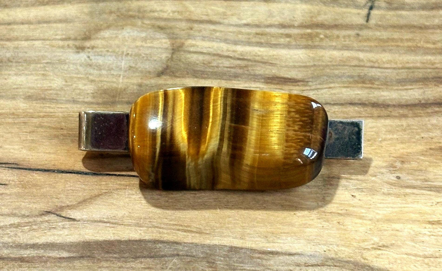 Antique Tiger Eye 5 Piece Menswear, Set Cufflinks, Tie Clip and Tie Tacks - Men&#39;s five Piece Suit Accessories Tigers Eye Statement Pieces