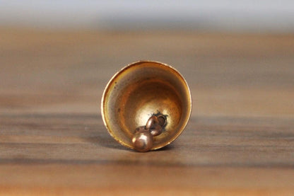 10K Gold Bell Charm - Works! Ringing Bell Charm - Stamped and Tested 10K Gold - Beautiful Piece