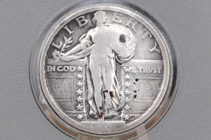 1917 Standing Liberty Quarter Type 2 - VG (Very Good) Details - Affordable Coin - 1917 Standing Liberty Quarter Type II