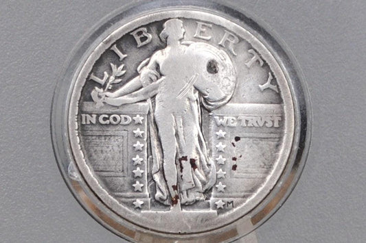 1917 Standing Liberty Quarter Type 2 - VG (Very Good) Details - Affordable Coin - 1917 Standing Liberty Quarter Type II