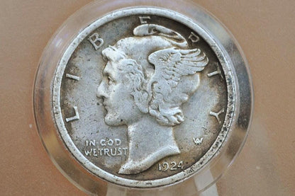 1924-S Mercury Silver Dime - Choose by Grade / Condition - San Francisco Mint - 1924 S Winged Liberty Head Silver Dime Mercury 1924 S