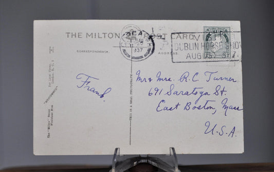 1937 Ireland Postcard - Vintage Cork Ireland Postcard - Antique South Mall Cork Photo Post Card