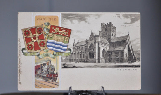 Raphael Tuck & Sons Postcard Series No 185 Carlisle England Cathedral - Circa 1900 - Vintage English Lithograph Postcard