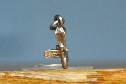 New Orleans Bourbon Street Lamppost Charm - Tested Sterling Silver - Historic French Quarter Charm - Mardi Gras Charm