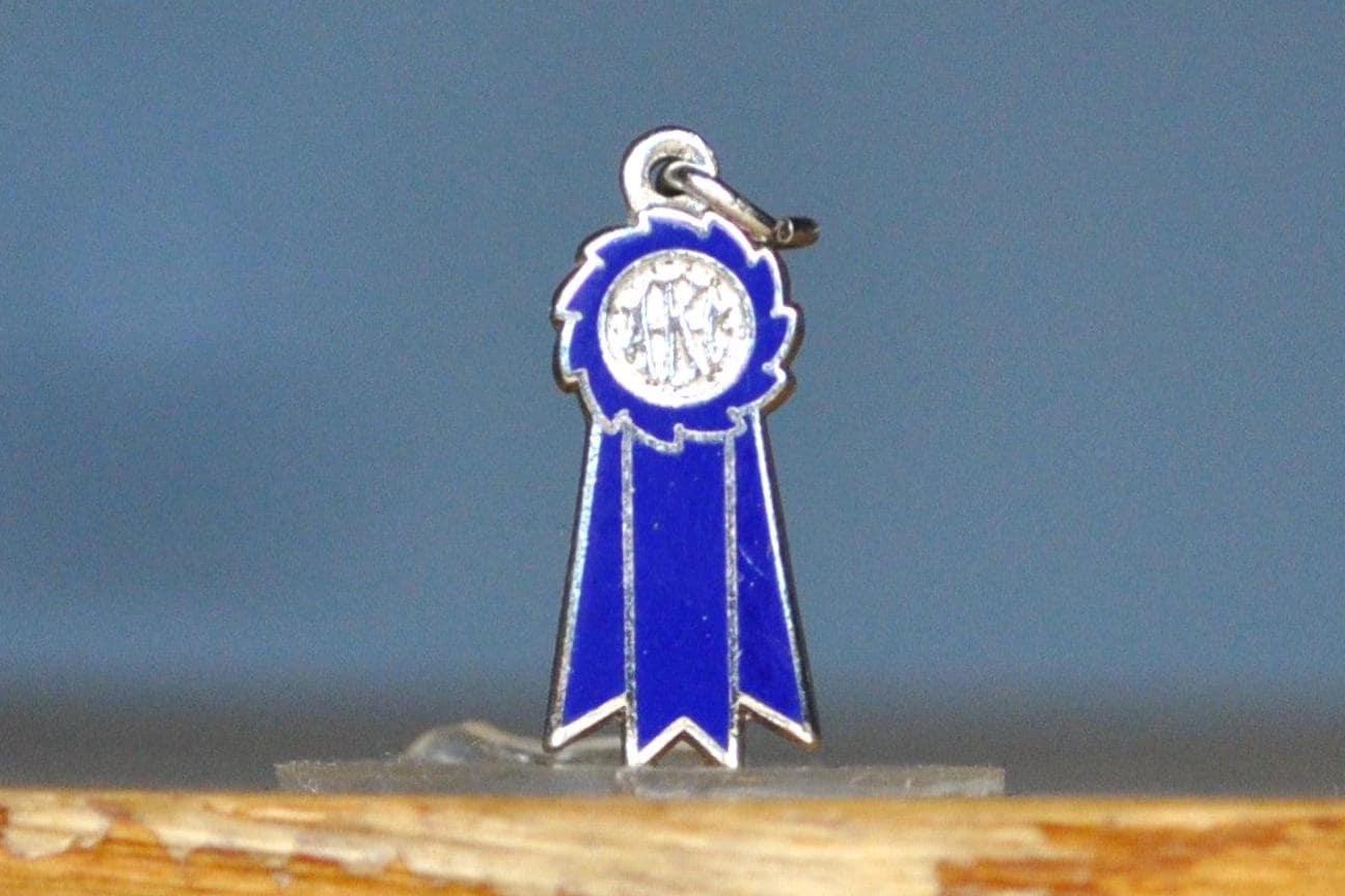 Silver American Kennel Club Charm - Stamped and Tested Sterling Silver - Dog Jewelry