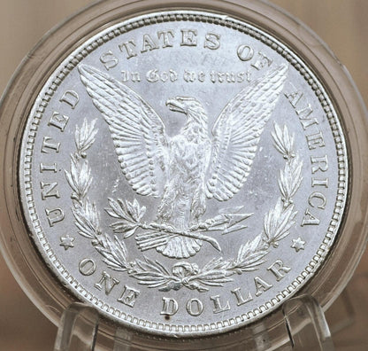 1878 Morgan Silver Dollar Eight Feathers - AU50 (About Uncirculated) - 1878 8 Tail Feathers Morgan - 8 Feather Variety 1878 P Morgan Silver