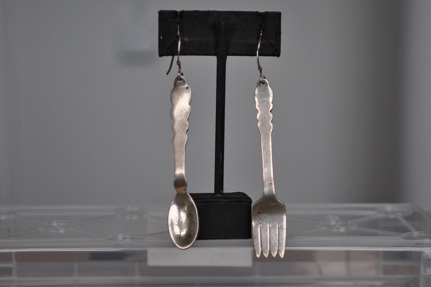 Amazing Silverware Earrings - Stamped and Tested Sterling Silver - Mexican Jewelry - Fork and Spoon