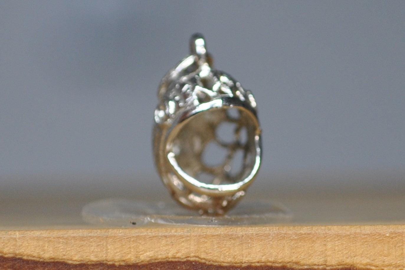 Sterling Silver Whale Charm - Stamped / Tested Sterling Silver - Awesome Whale Charm!