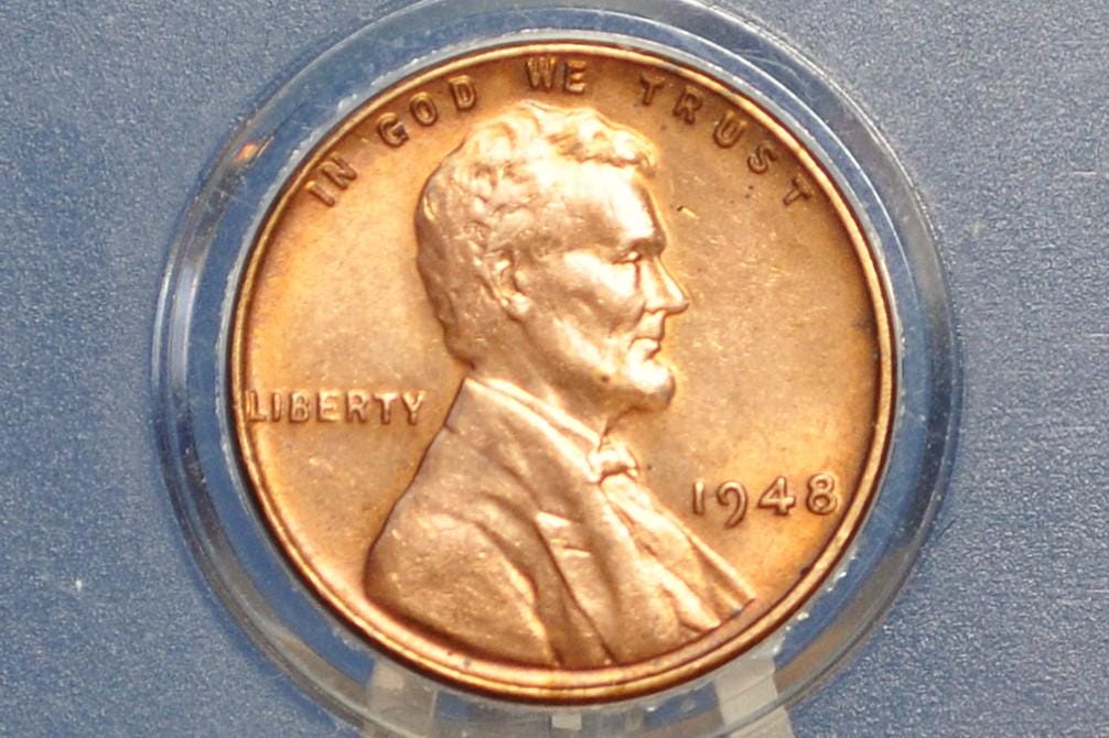 1948 Wheat Pennies, P,D,S - Choose by Mint & Grade - WWII Era Cent - 1948 D Wheat Ear 1948 S Wheat Back Cent - Collectible Coins