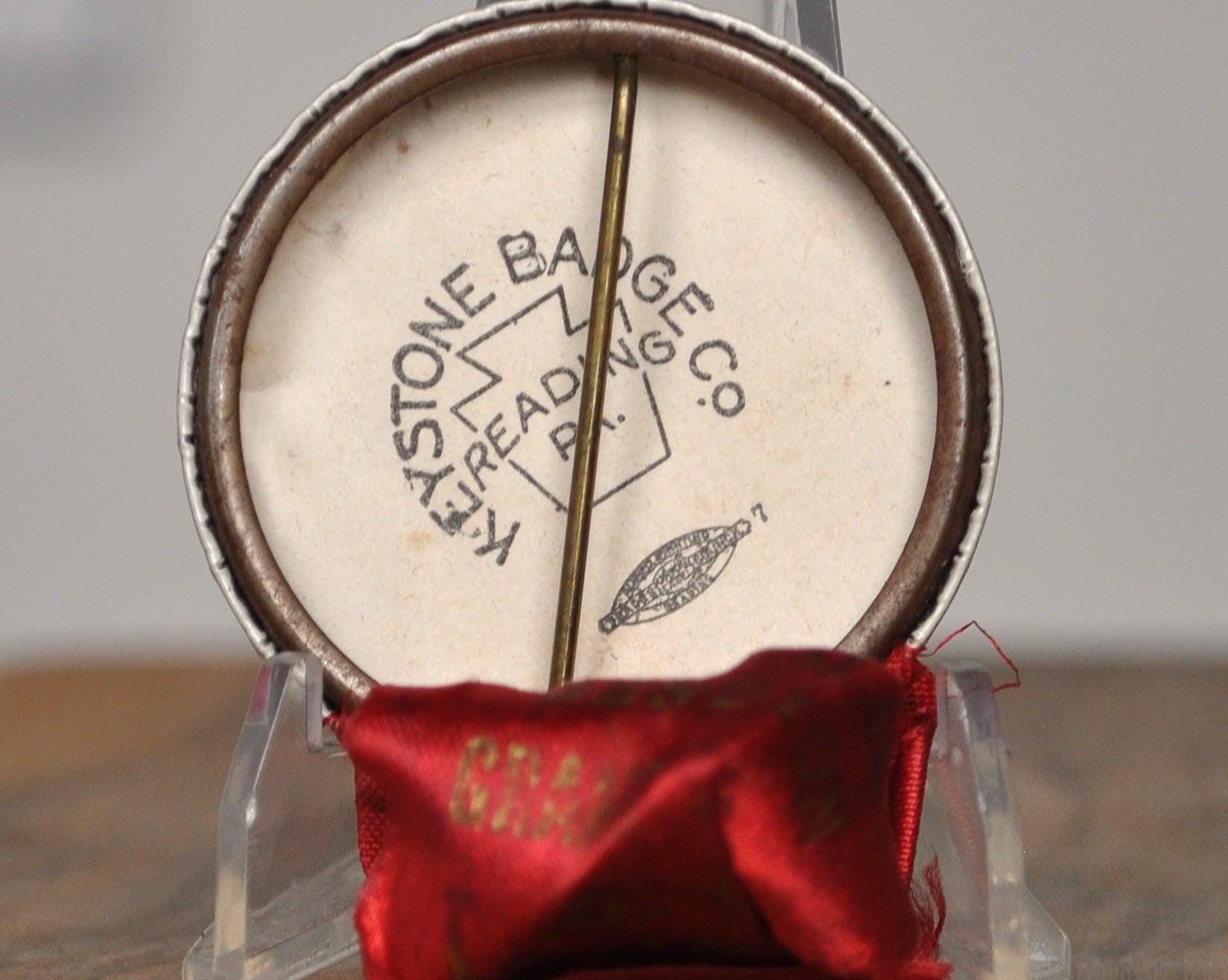 Wm. Hunter Thomson 1948-Grand Master-1949 Pin - Free Masonry Grand Master Button WM Hunter Thompson