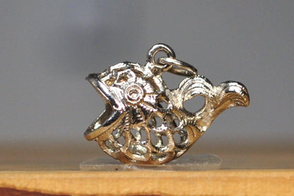 Sterling Silver Whale Charm - Stamped / Tested Sterling Silver - Awesome Whale Charm!