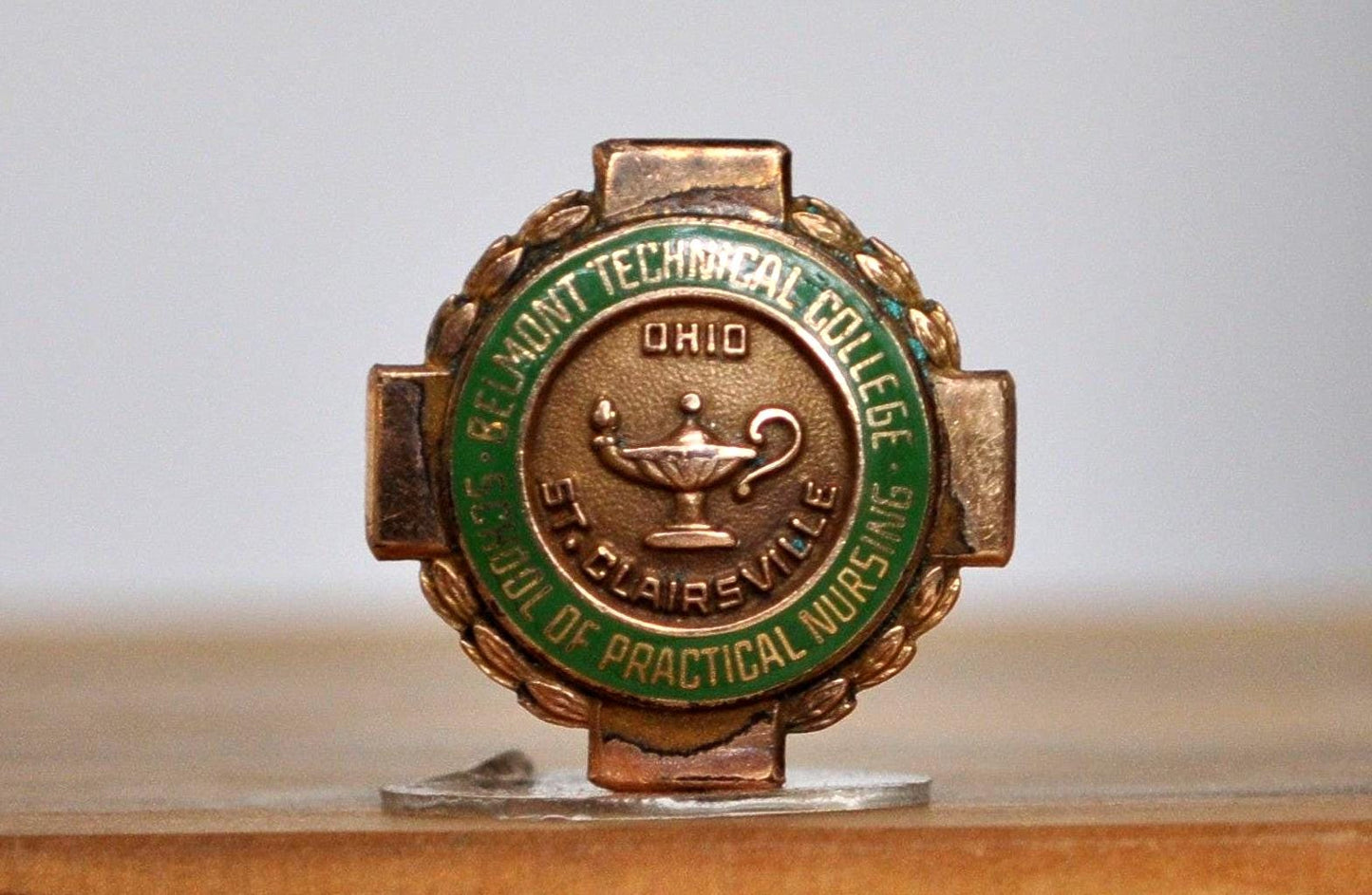 Belmont Technical College School of Practical Nursing Pin - Stamped and Tested 10K Gold Filled - Stamped MM - Ohio St. Clairsville