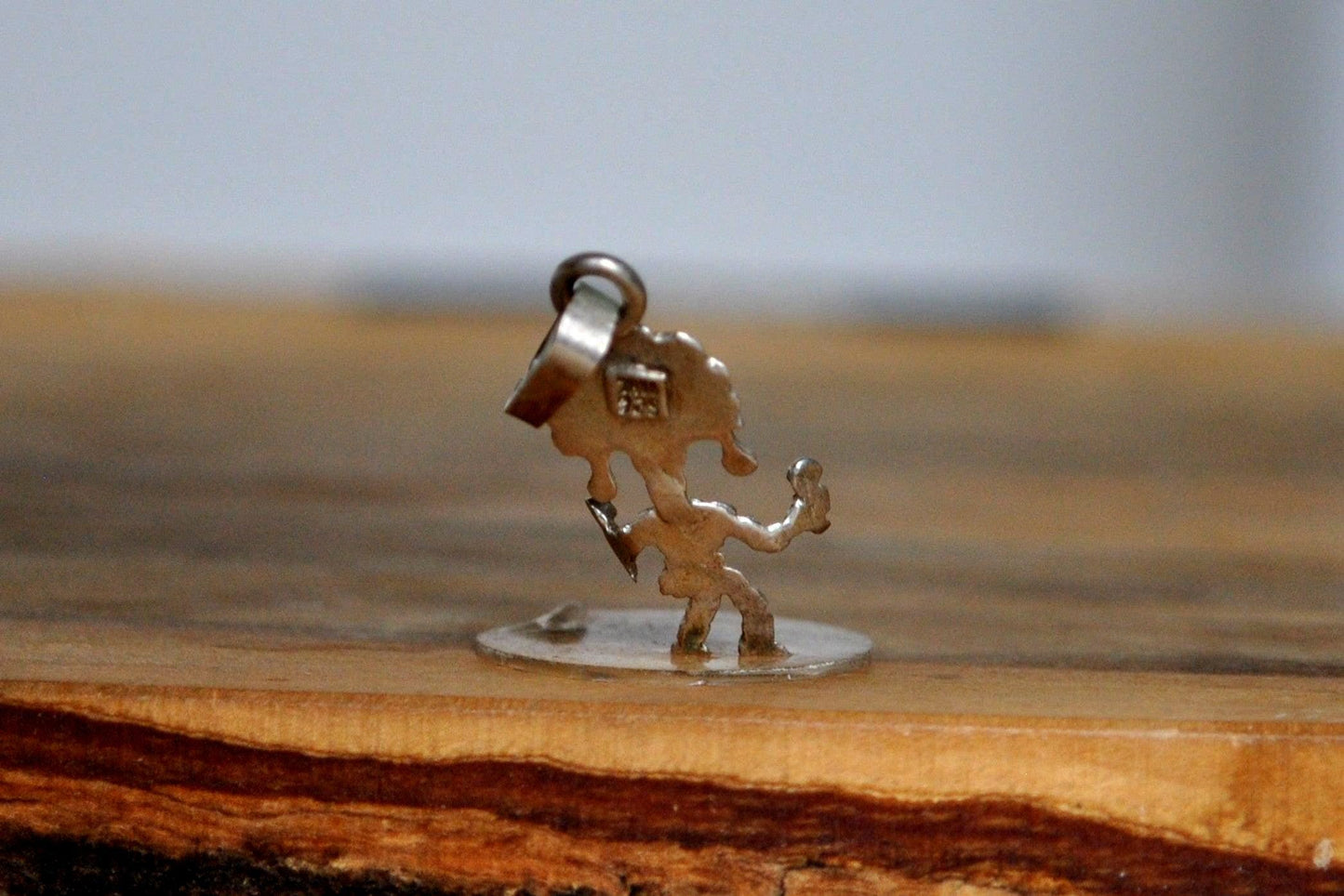 Silver Zapotec Dancer Charm - Stamped and Tested Sterling Silver - Ritual Feather Dancer Charm - Oaxacan Jewelry