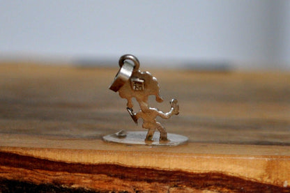 Silver Zapotec Dancer Charm - Stamped and Tested Sterling Silver - Ritual Feather Dancer Charm - Oaxacan Jewelry