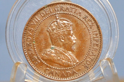 1908 Canadian Cent - XF (Extremely Fine) Grade / Condition - Edward VII - One Cent Canada 1908 Large Cent - 1908 Canadian Penny