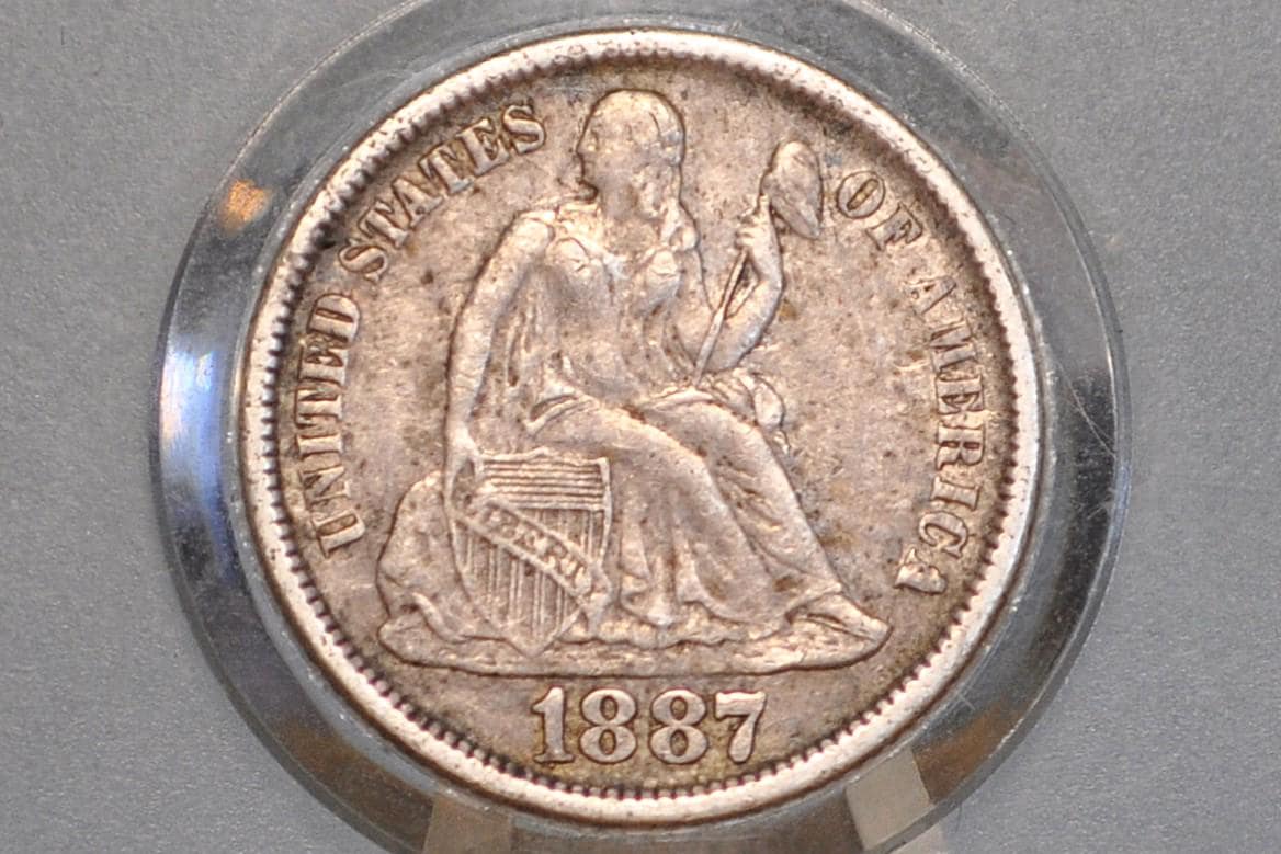 1887 Seated Liberty Dimes - Choose by Grade / Condition! - 1887 Silver Dime / 1887 Liberty Seated Dime - US Historic Coin