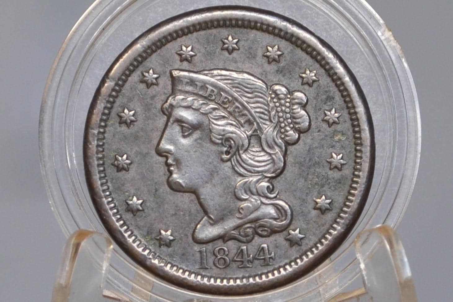 1844 Braided Hair Large Cent - Choose by Grade / Condition - 1844 Coronet Cent - 1844 US Large Cent - Braided Hair 1839 to 1857