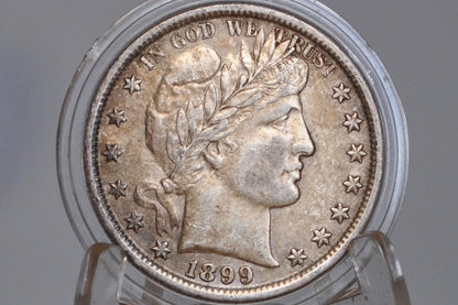 1899 Barber Half Dollar - Choose By Mint & Grade! - New Orleans and Philadelphia Mints - 1899 Barber Silver Half Dollars